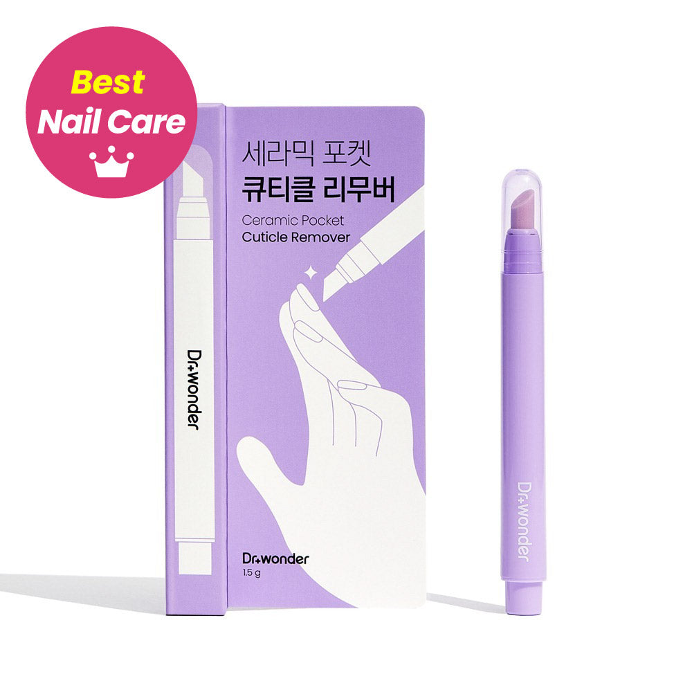 Dr. wonder An easy-to-use ceramic cuticle pusher contains natural oil such as apricot kernel oil and avocado oil to help remove dead skin cells without pain.