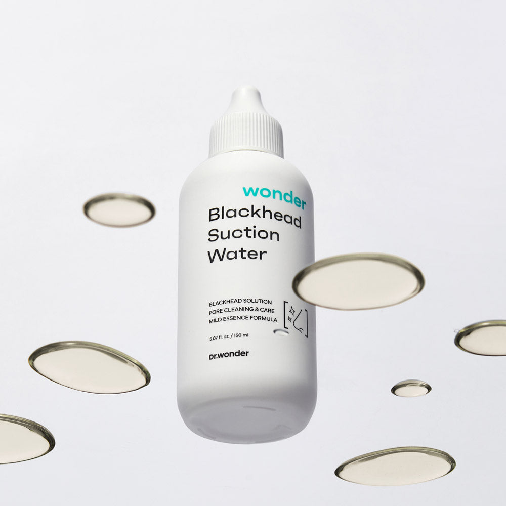 Dr. Wonder's Blackhead Suction Water offers an easy solution for removing black and whiteheads without harmful squeezing or popping techniques.